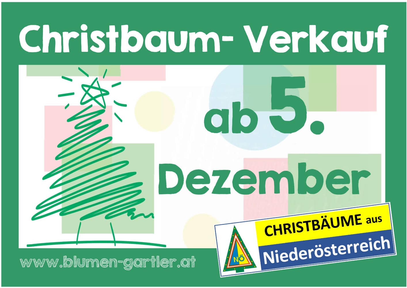 Flyer Christbaum Verkauf