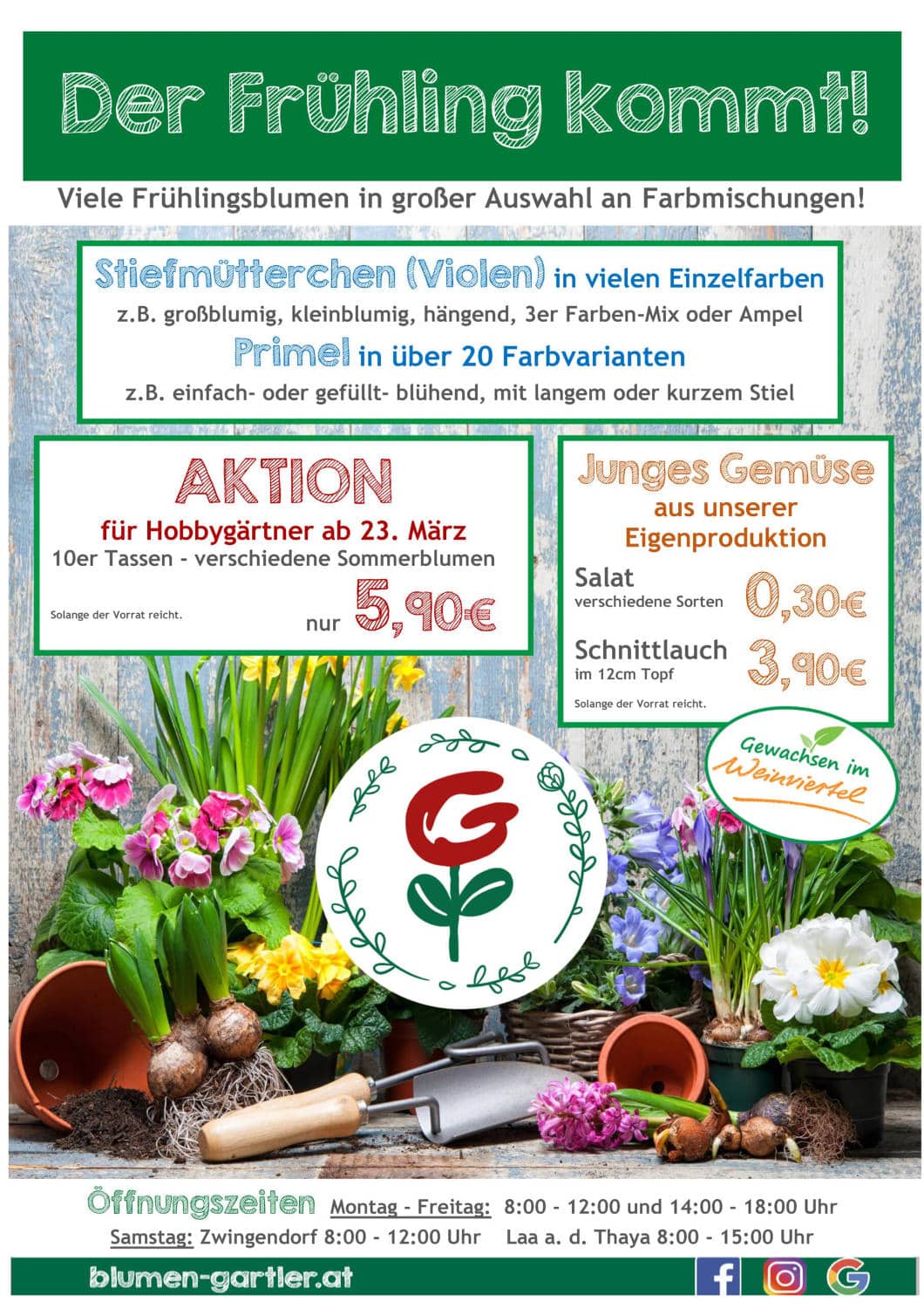Flyer der Frühling kommt